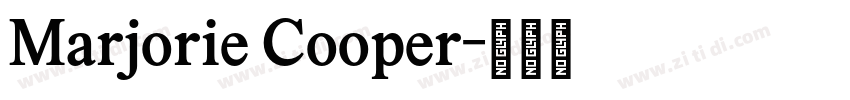 Marjorie Cooper字体转换